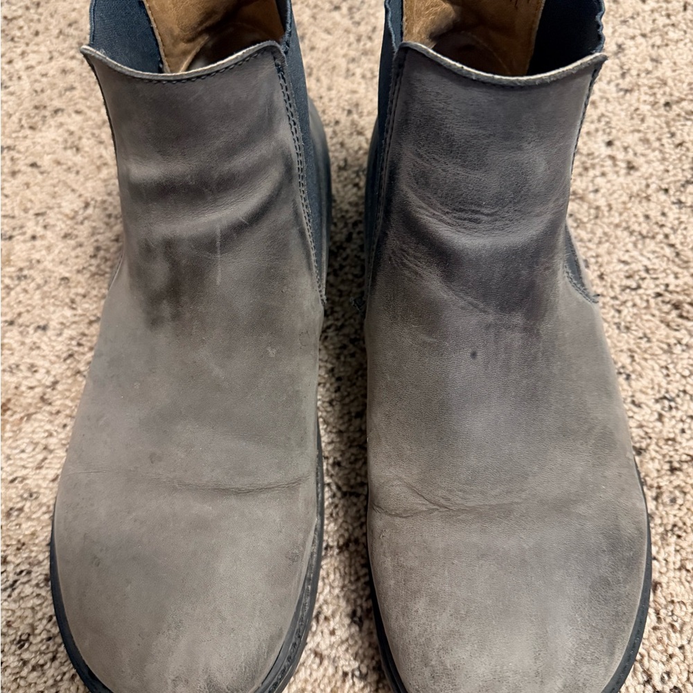 Birkenstock Men's Gray Leather Boots